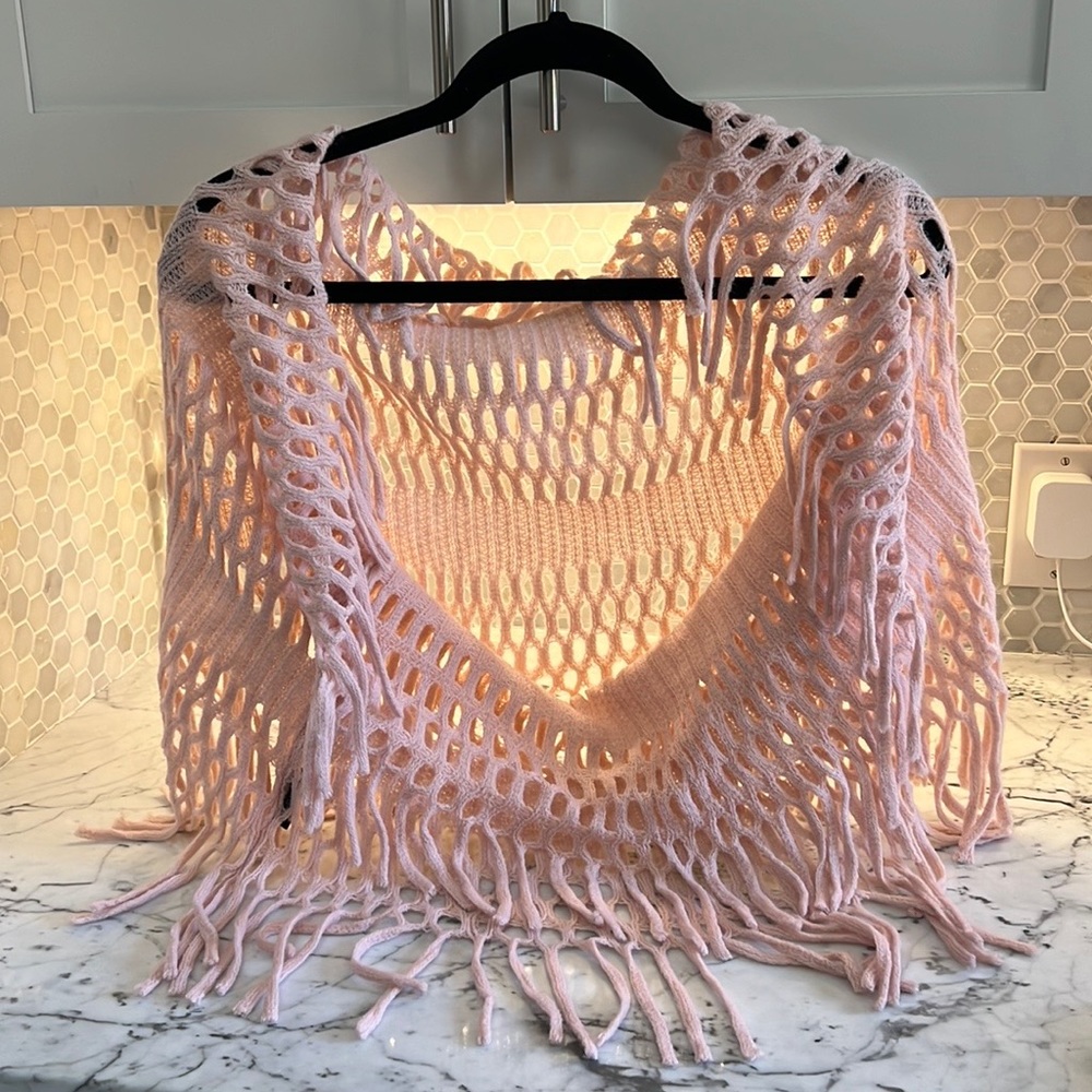 Perfect condition.Blue pacific cashmere& lambswool infinity scarf PINK NOT BEIGE